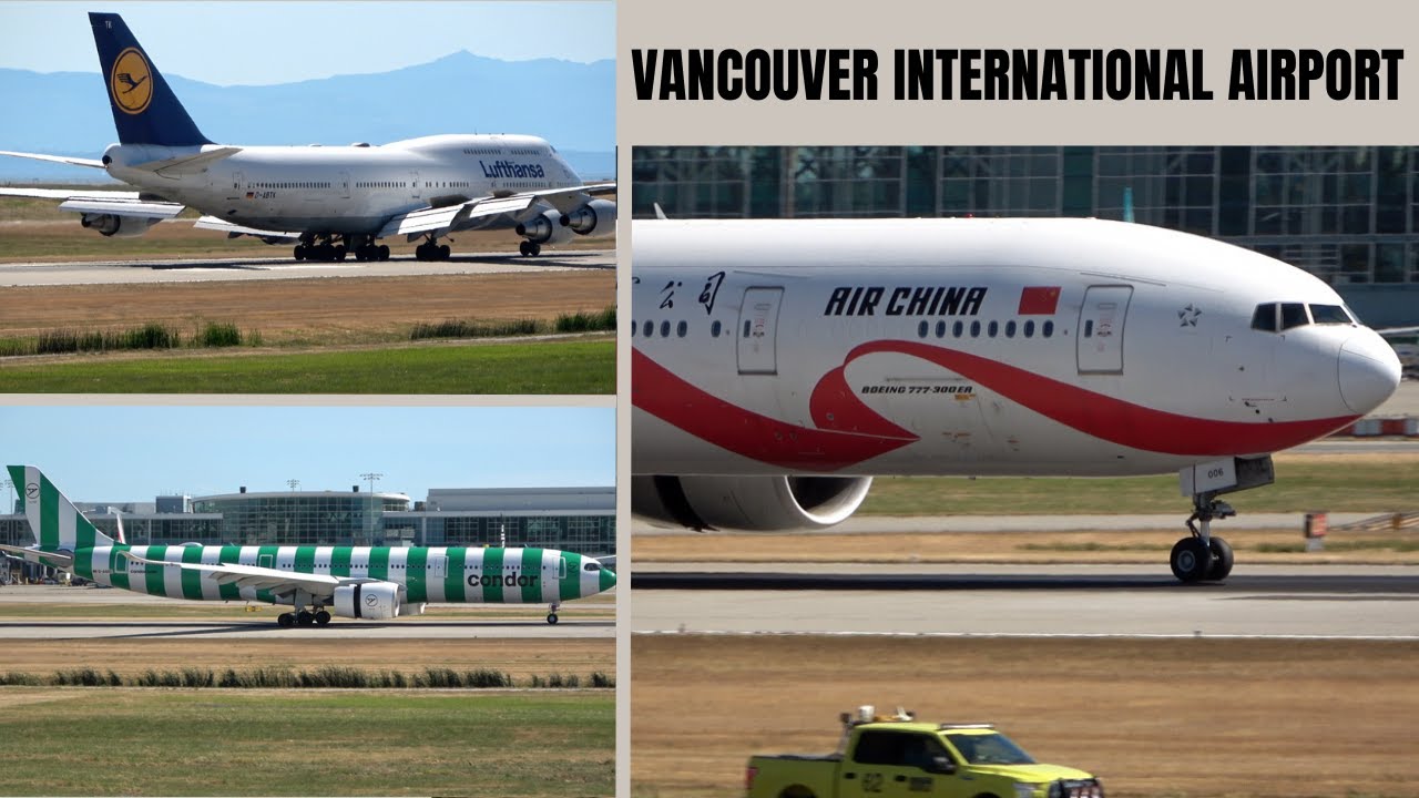 4K HD Plane Spotting Vancouver International Airport CYVR