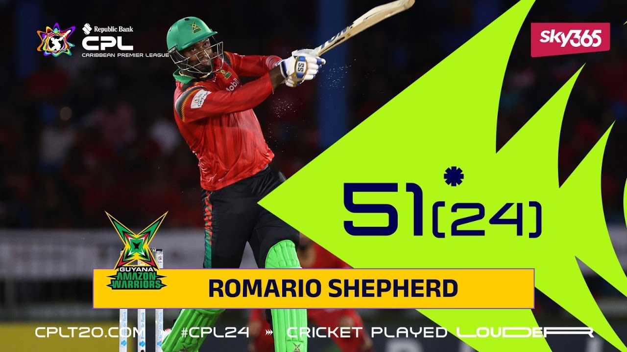 Romario Shepherd's SPECIAL Half Century! | CPL 2024