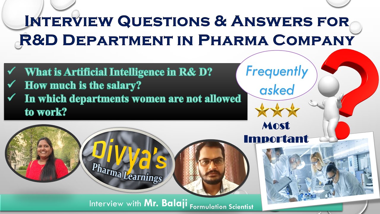 Career Guidance in Pharma R&D Department