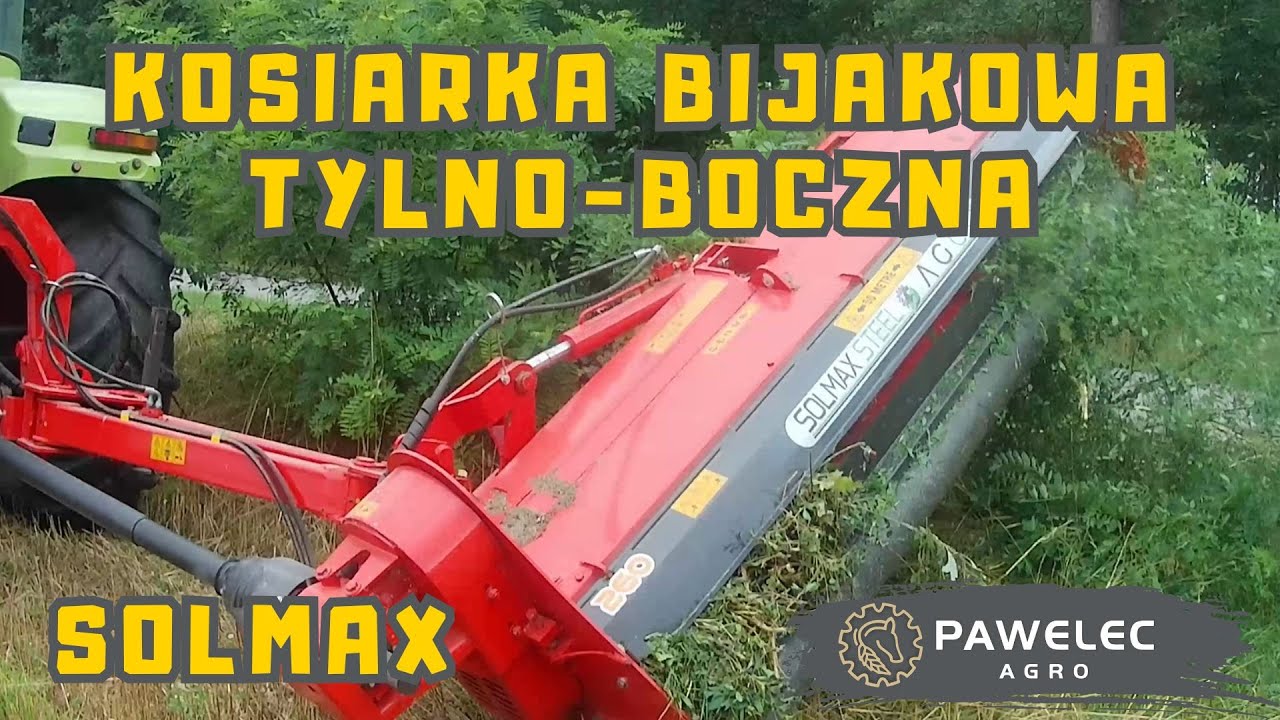 🔥Kosiarka bijakowa tylno-boczna🔥 Działanie i obsługa mulczera SOLMAX🔥 Test w terenie 🔥