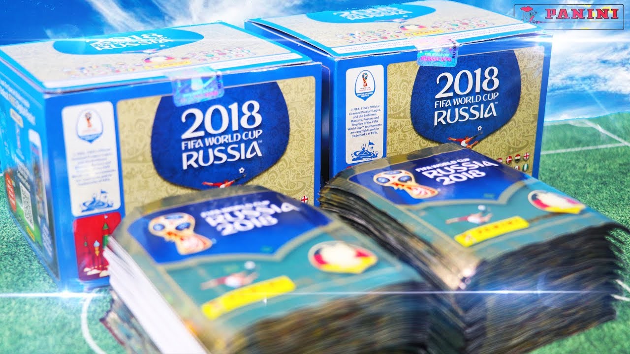 KOMPLETTE DISPLAY BOX ⚽ (100 TÜTEN 500 STICKER) Panini FIFA World Cup 2018 WM Sticker