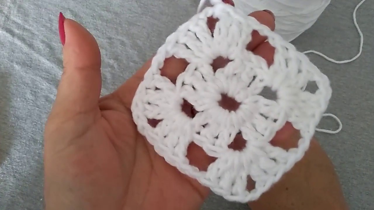 Aula de croch&ecirc; para iniciantes/croch&ecirc; quadrado