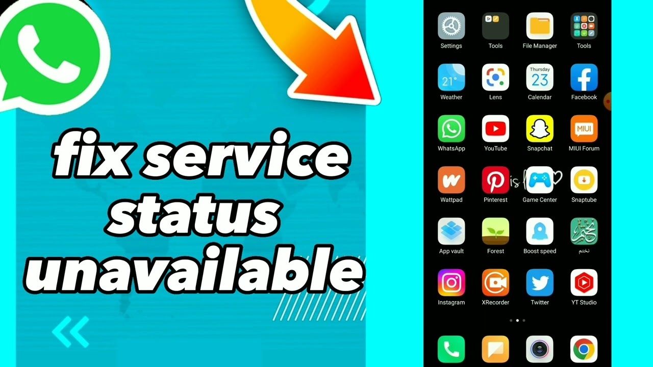 How to fix Service Status Unavailable On Whatsapp 2025