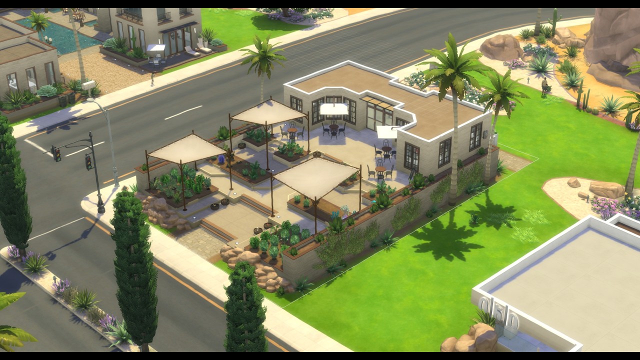 Sands Community Garden: Desert Community Oasis | Desert Series | Sims 4