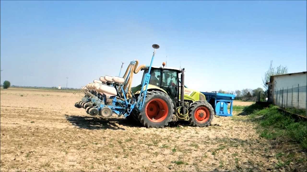 Claas Arion 430 CIS - Monosem NgPlus 8 file - Semina mais Mantovani Alessandro