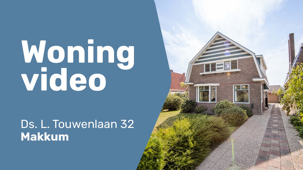 Woningvideo Ds. L. Touwenlaan 32 in Makkum