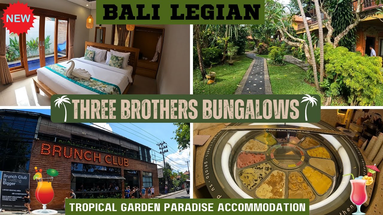 Bali Legian Hotels Three Brothers Bungalows Hotel Accommodation
