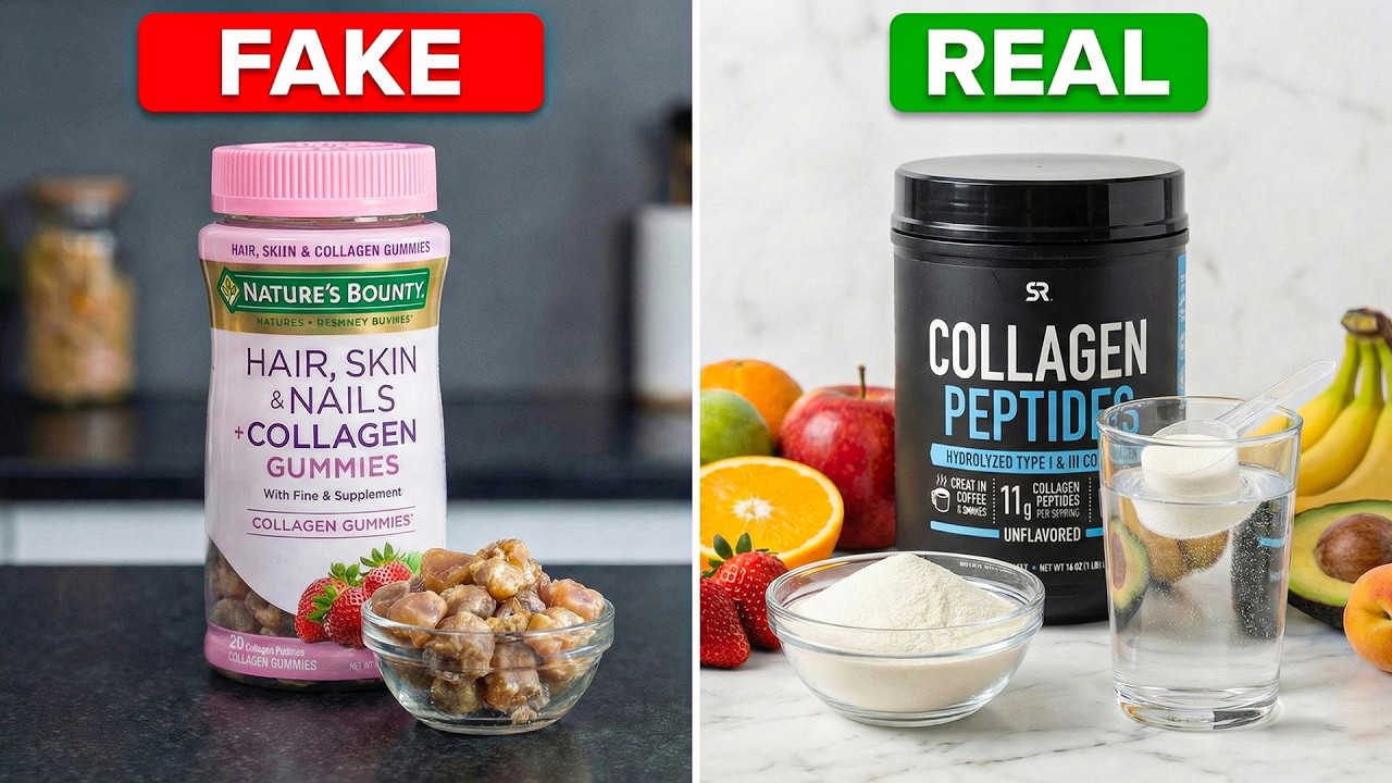 8 Collagen Supplements That Are WORTHLESS, And 2 That Really Work!