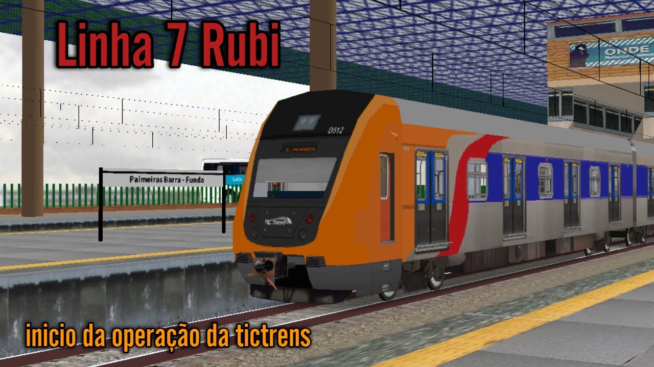 Openbve | inicio da operação da TicTrens na linha 7 rubi