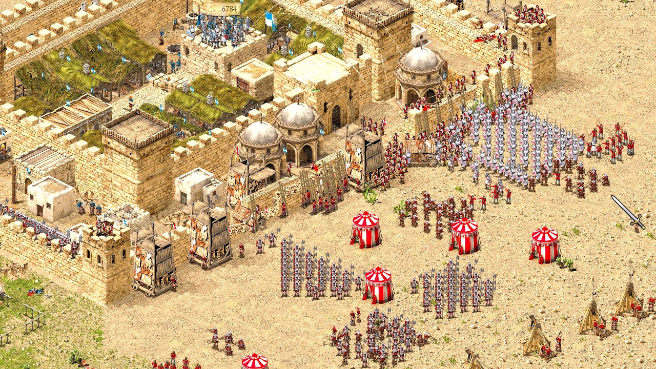 Stronghold Crusader Definitive Edition - Gameplay (PC/UHD)