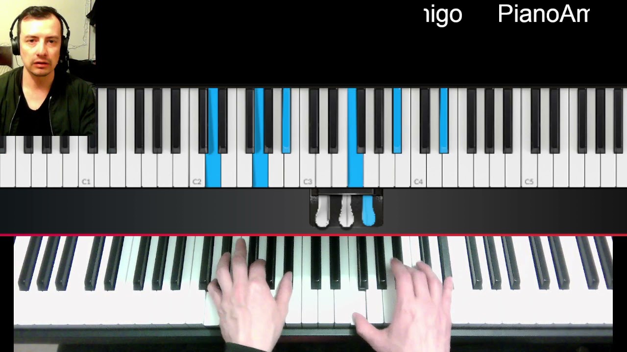 5 maneras de tocar un Acorde tipo CMaj7 jazz piano chord Do s&eacute;ptima mayor re mi fa sol la si bemol