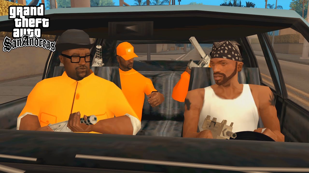 Orange Grove Street vs Ballas Drive By Mission in GTA San Andreas! [Beta Groves]