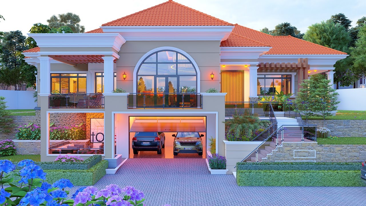 Project 44: 7-Bedroom Modern stunning Unique Bangalow House Design! [28m x30 m]!