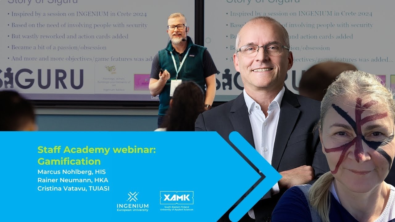 INGENIUM Staff Academy Webinar 10: Gamification  - 4.11.2025