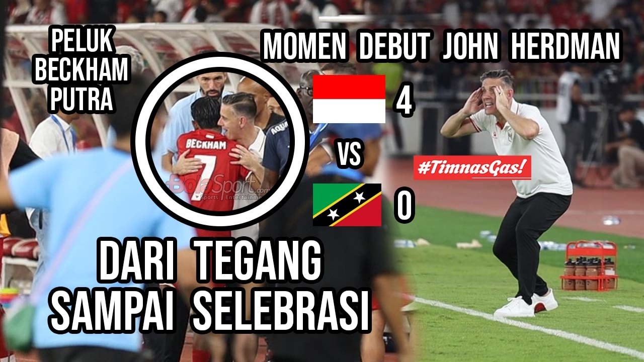 Momen Perayaan Kemenangan Debut John Herdman Bersama Timnas Indonesia, Peluk Beckham Putra Nugraha