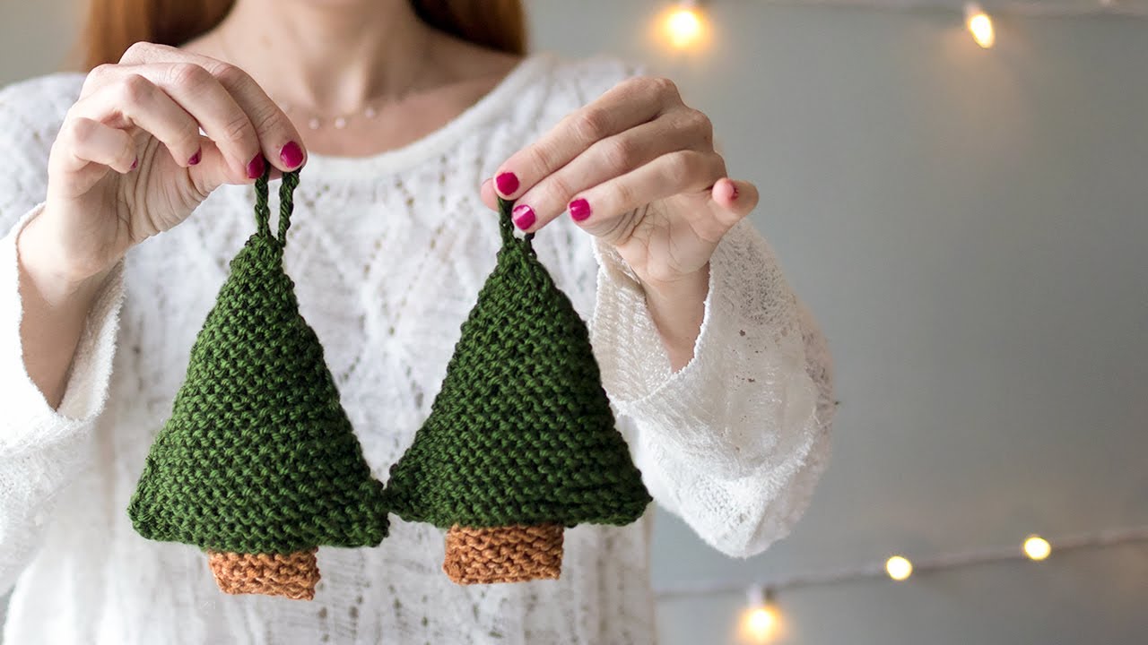 How to Knit Christmas Trees the Easy Way!
