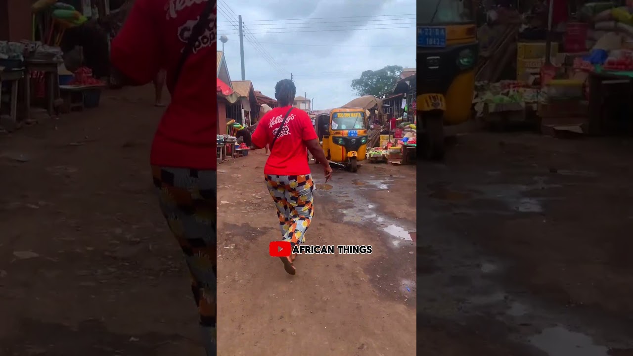 Exploring a market in Sunyani, Ghana #Ghana #Sunyani #Market #Shorts