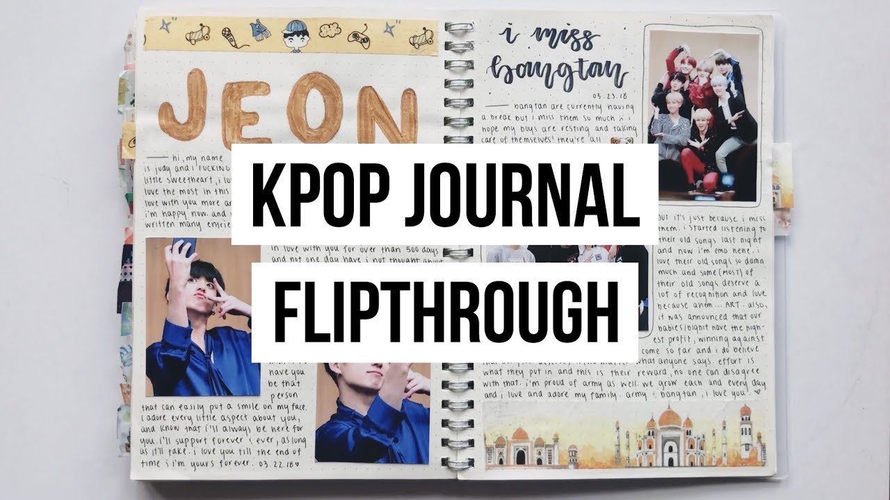Completed K-Pop Journal Flip Through