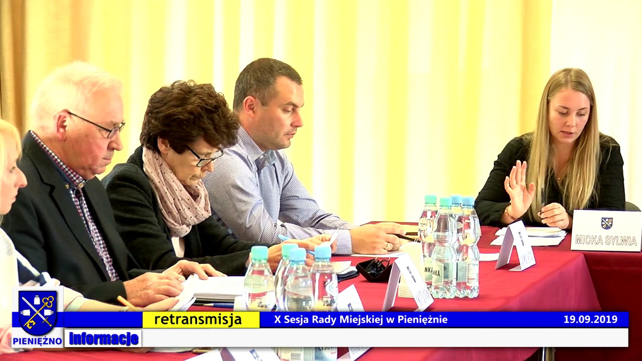 X Sesja Rady Miejskiej w Pieniężnie 19.09.2019 (retransmisja)