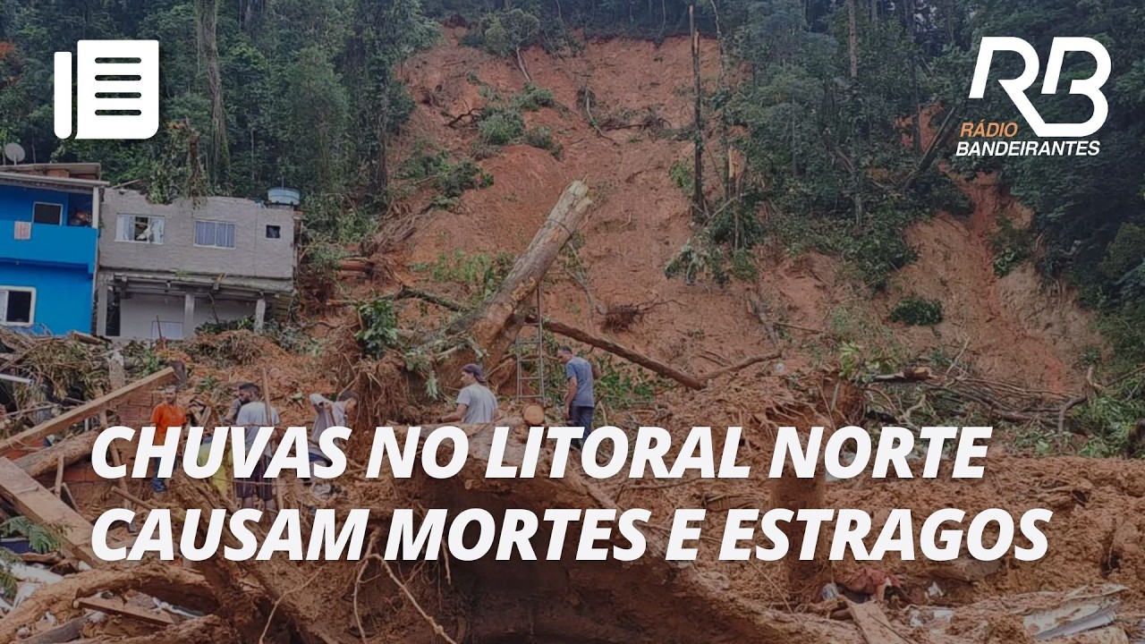 Chuvas no Litoral Norte deixam mortos e 400 casas afetadas