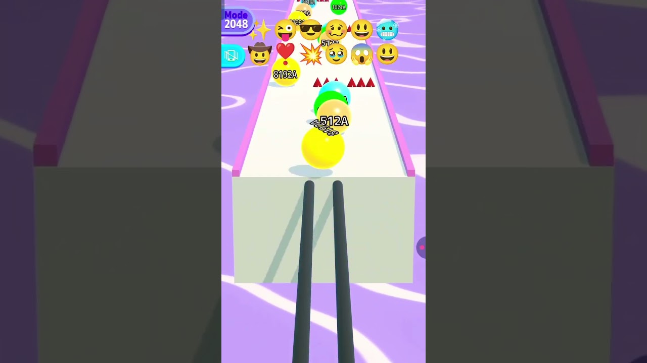 "The 😱 HARDEST Obstacle Course 🥶✨in Ball Run 2048" #75