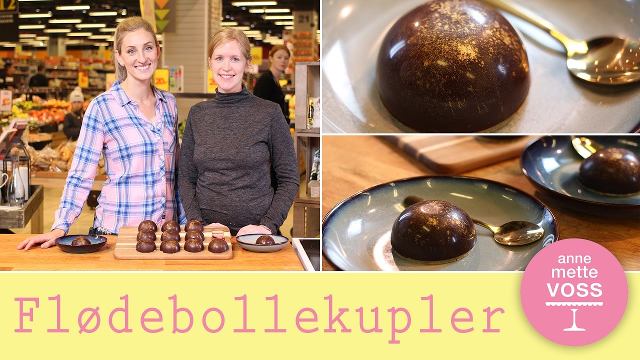 FLØDEBOLLEKUPLER  med Anne au Chocolat I Annemettes Bageskole