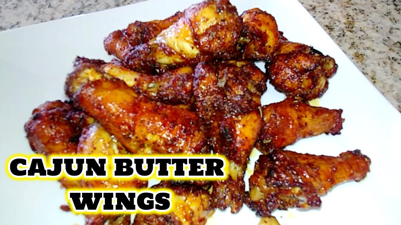 Cajun Butter Chicken Wings In The Oven | Easy Chicken Wing Recipes