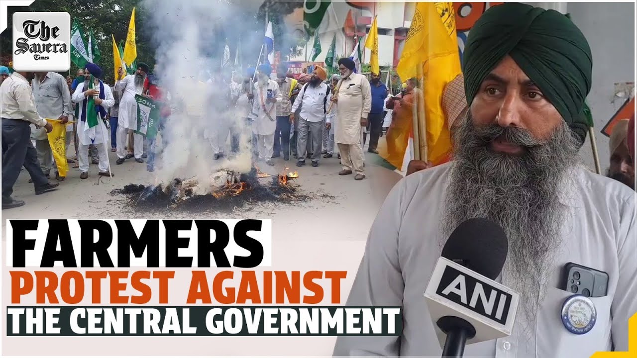 Farmers protest against the Central Government