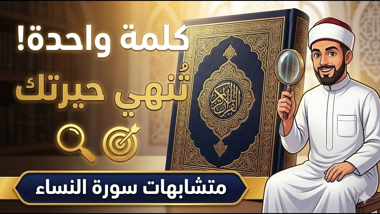 سر التفريق بين (إنَّ) و(وَكَانَ) بلمح البصر