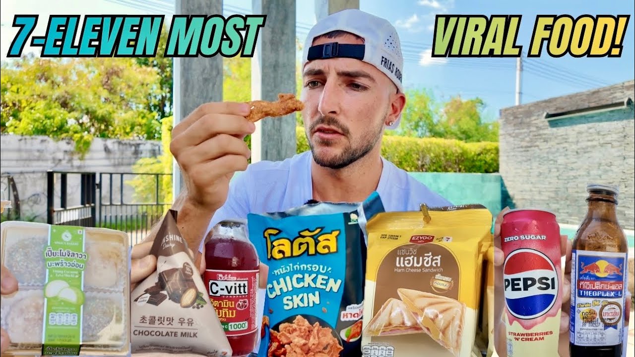 Trying 7/11 Thailand's most VIRAL food & drinks! 🇹🇭