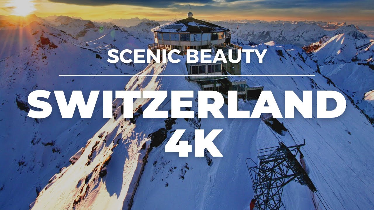 Scenic Beauty of Switzerland in 4K | Relaxing Music