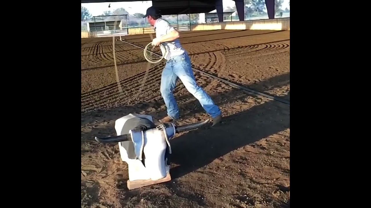 Crazy rope trick! Texas skip reverse ocean wave figure eight the horns like and subscribe for more.