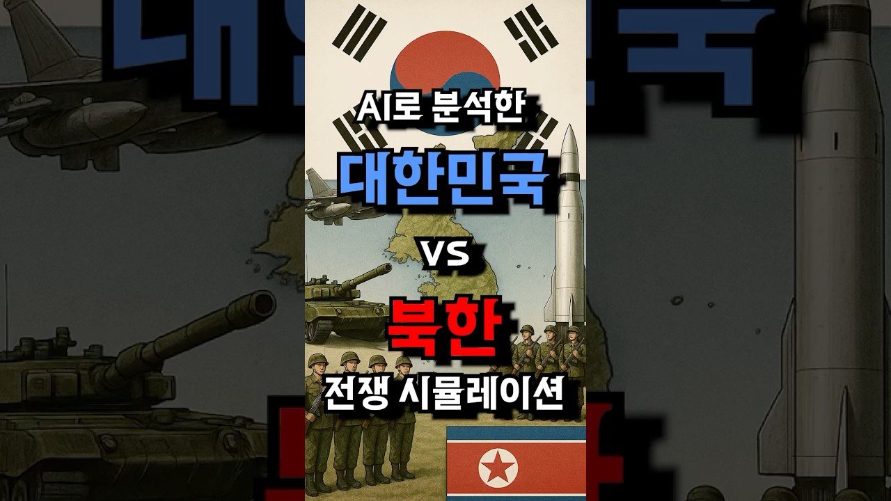 AI가 분석한 대한민국 VS 북한 전쟁 시뮬레이션. 평양 점령까지 얼마나 걸릴까?