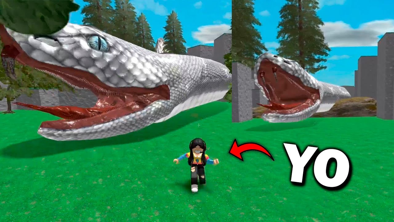 ESCAPA DE LA SERPIENTE GIGANTE  ROBLOX | Los juegos más insanos de 🐍