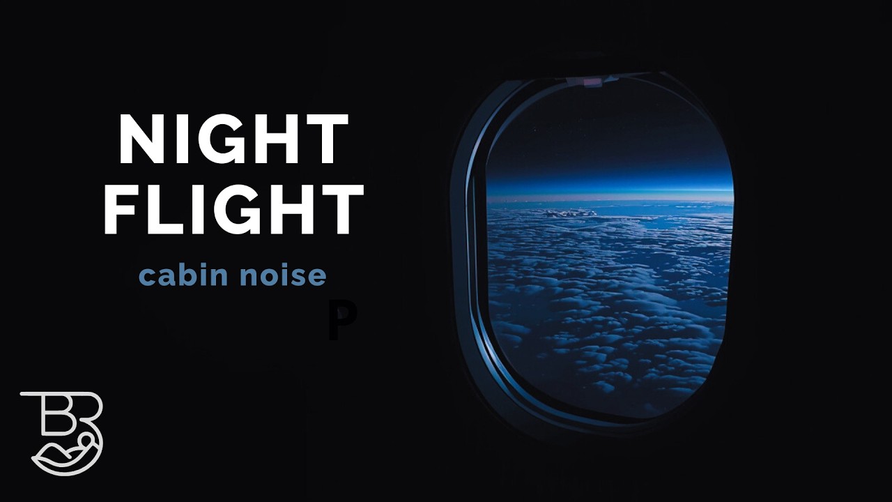 Airplane Cabin Noise for Deep Sleep • Black Screen • 10 Hours • No Ads • The Blackout Room