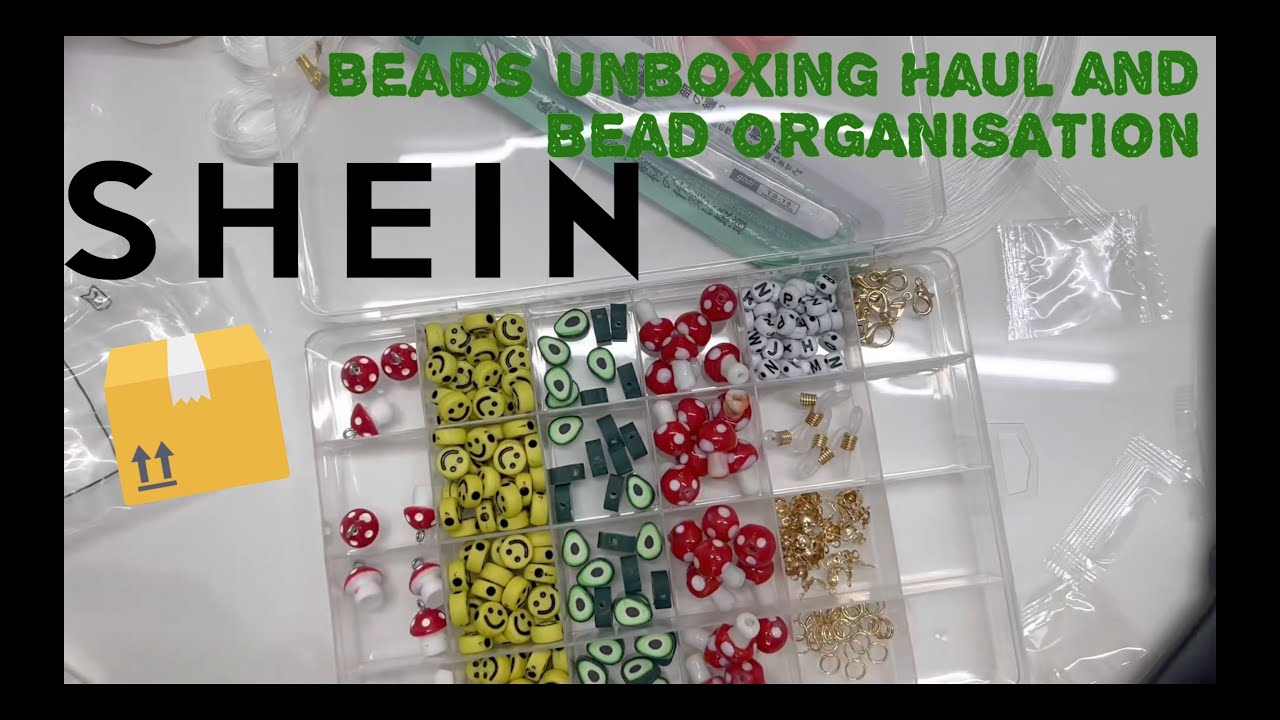 My Niece’s First SHEIN Beads Unboxing Haul + Bead Organization | Beauty and the Bead | ASMR