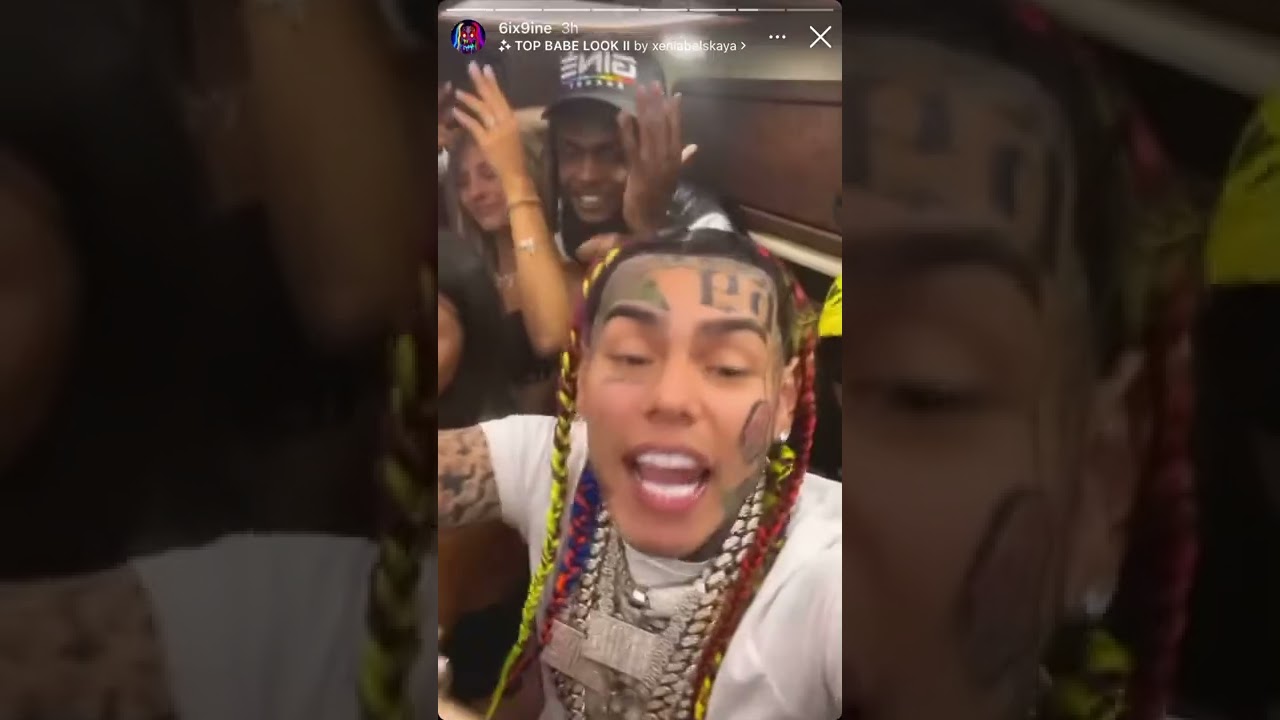 6ix9ine Plays NYC Drill Rapper Dthang Song &ldquo;Talk Facts&rdquo;👀👀