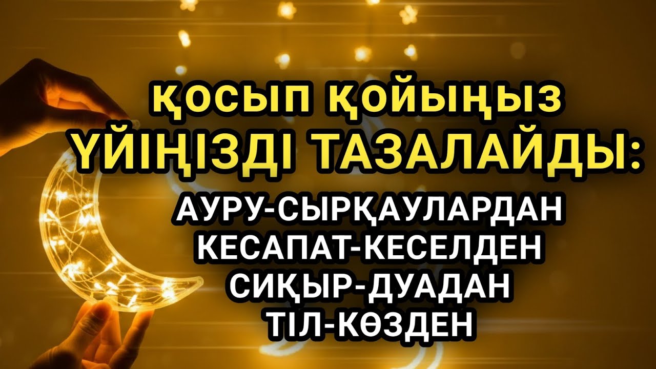 Үйіңізде жаман энергия болмасын қосып қойыңыз