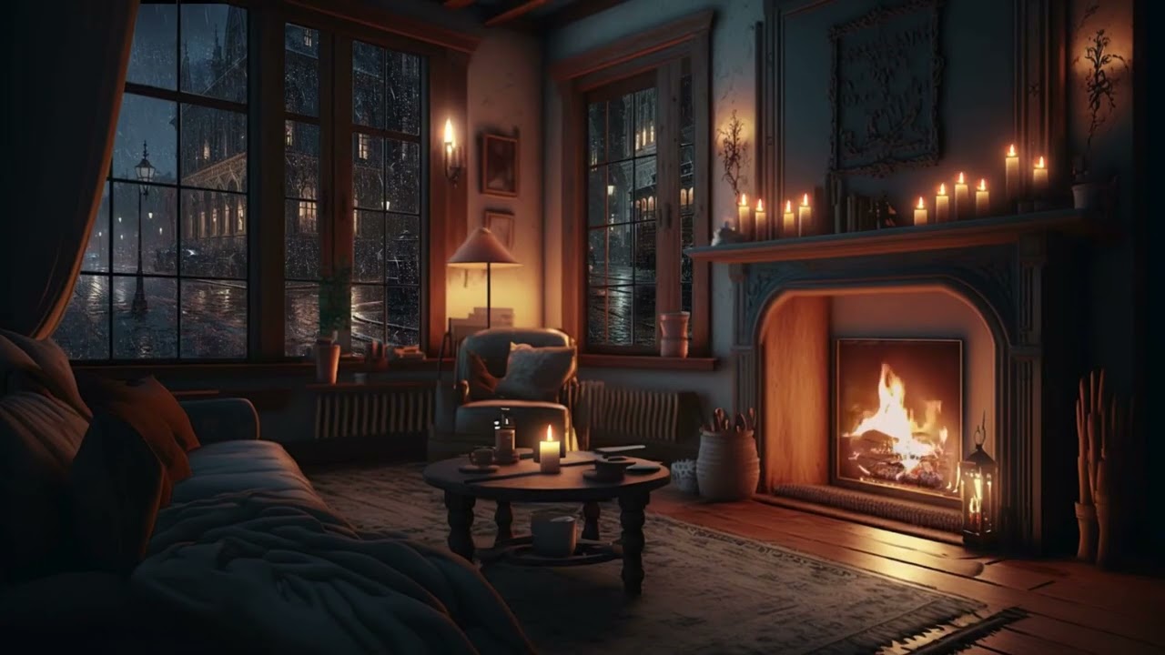 ultimate sleep aid.Cozy Cabin Ambience with Heavy Rain & Thunder Sounds for Sleeping (02 Hours)