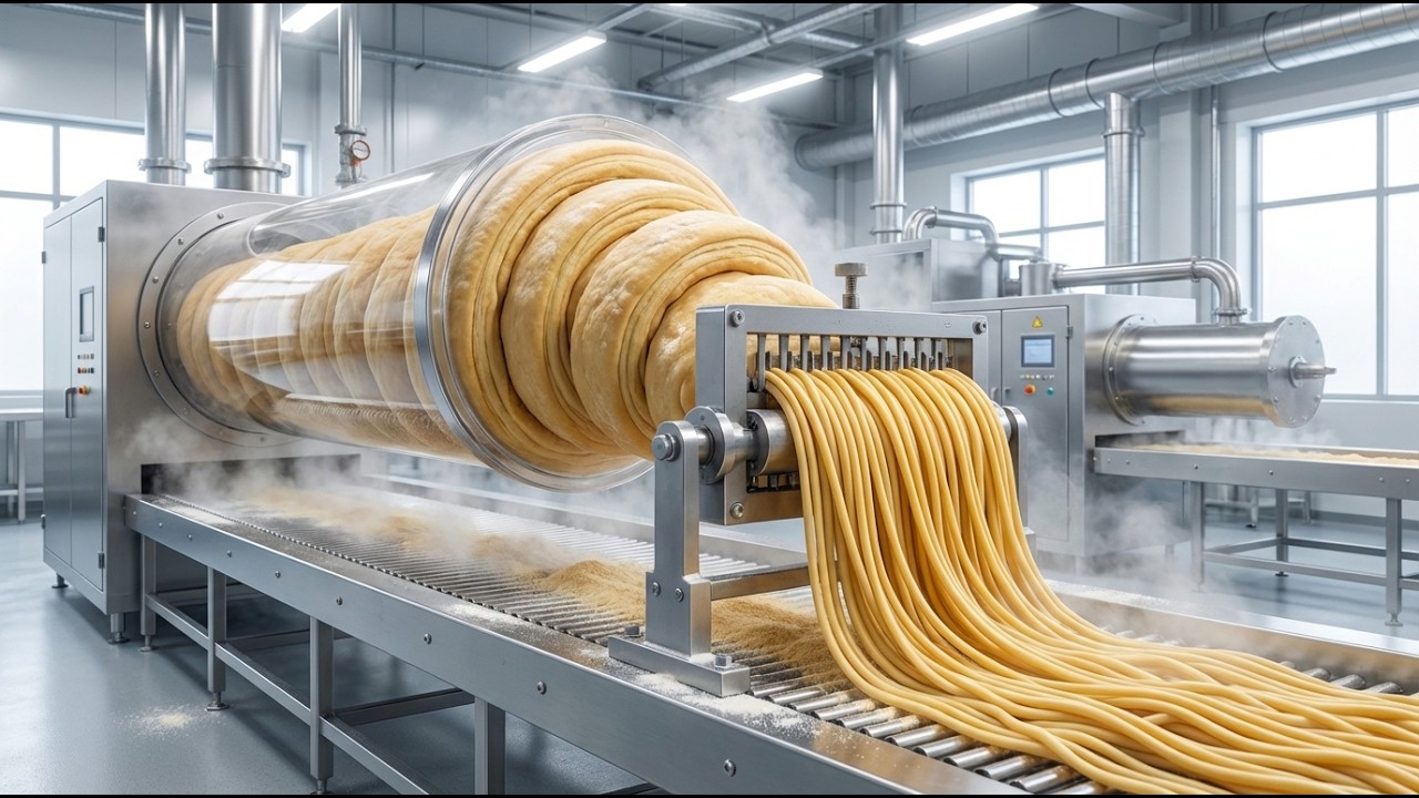 Inside the Modern Noodle FactoryHow High Protein Instant Noodles Are Made fromMealworms Full Process