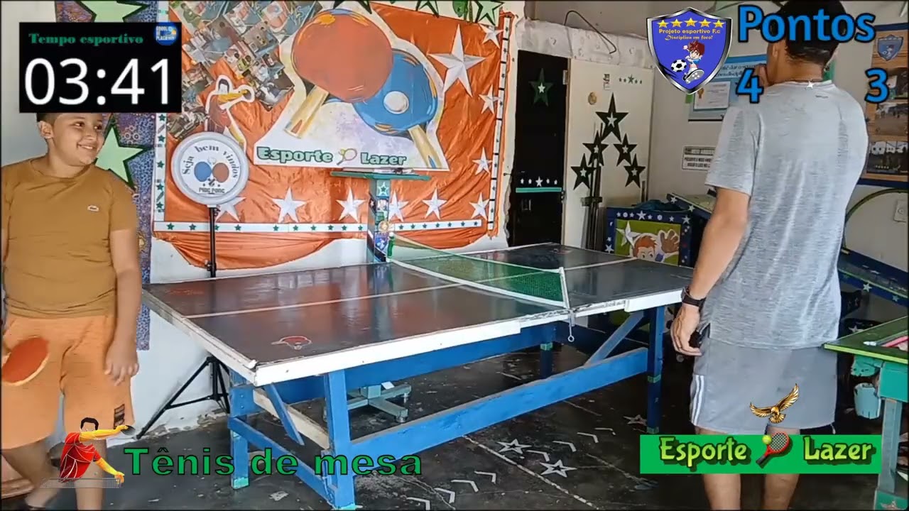 Tênis de mesa esporte e lazer