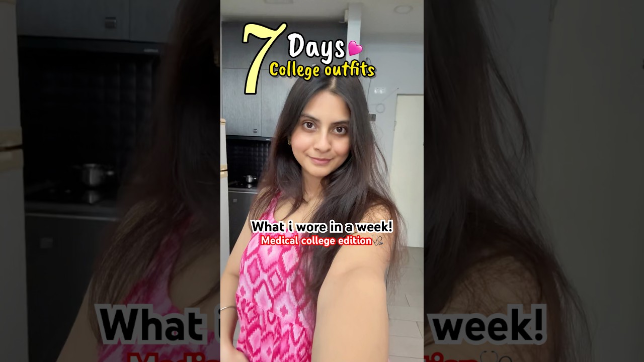 College outfits🩷👩🏻&zwj;⚕️| What i wear in a week as a medical student #shorts #grwm #outfit #georgia