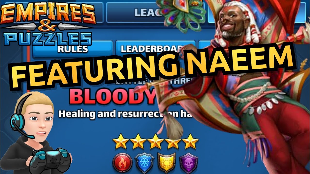 5* Bloody Battle Raid Tournament With Commentary! - Day 3 - No Green - Empires And Puzzles