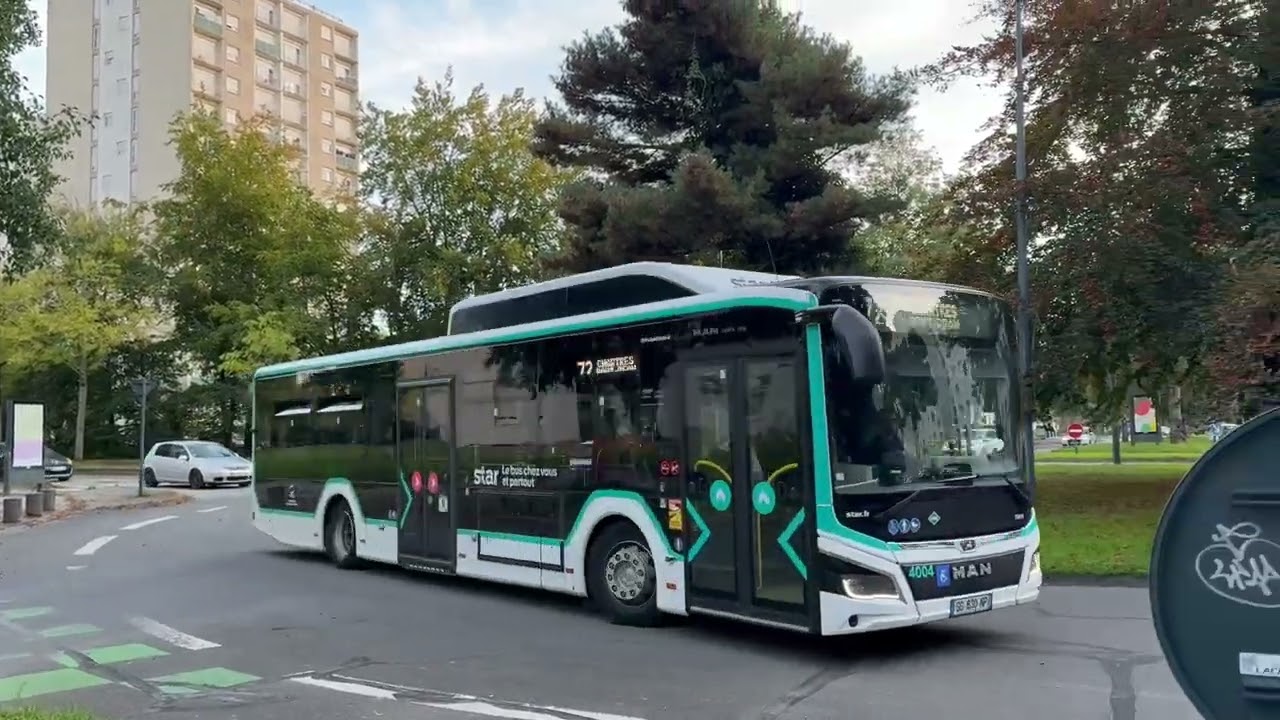 [STAR — Rennes] IRISBUS Agora L n°324 — Ligne 37 | MAN Lion’s City 12G EH n°4003 et 4004 — Ligne 72