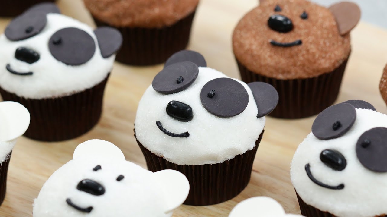 WE BARE BEARS CUPCAKES - NERDY NUMMIES