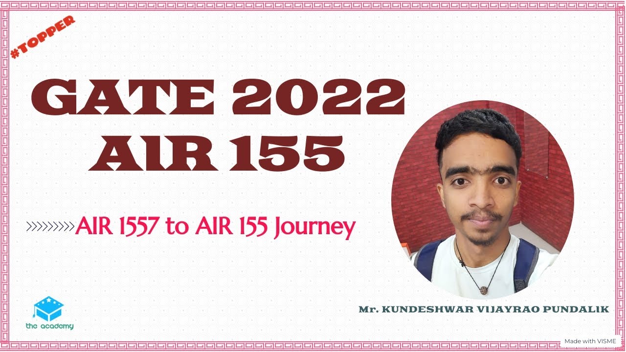 GATE 2022 TOPPER AIR 155