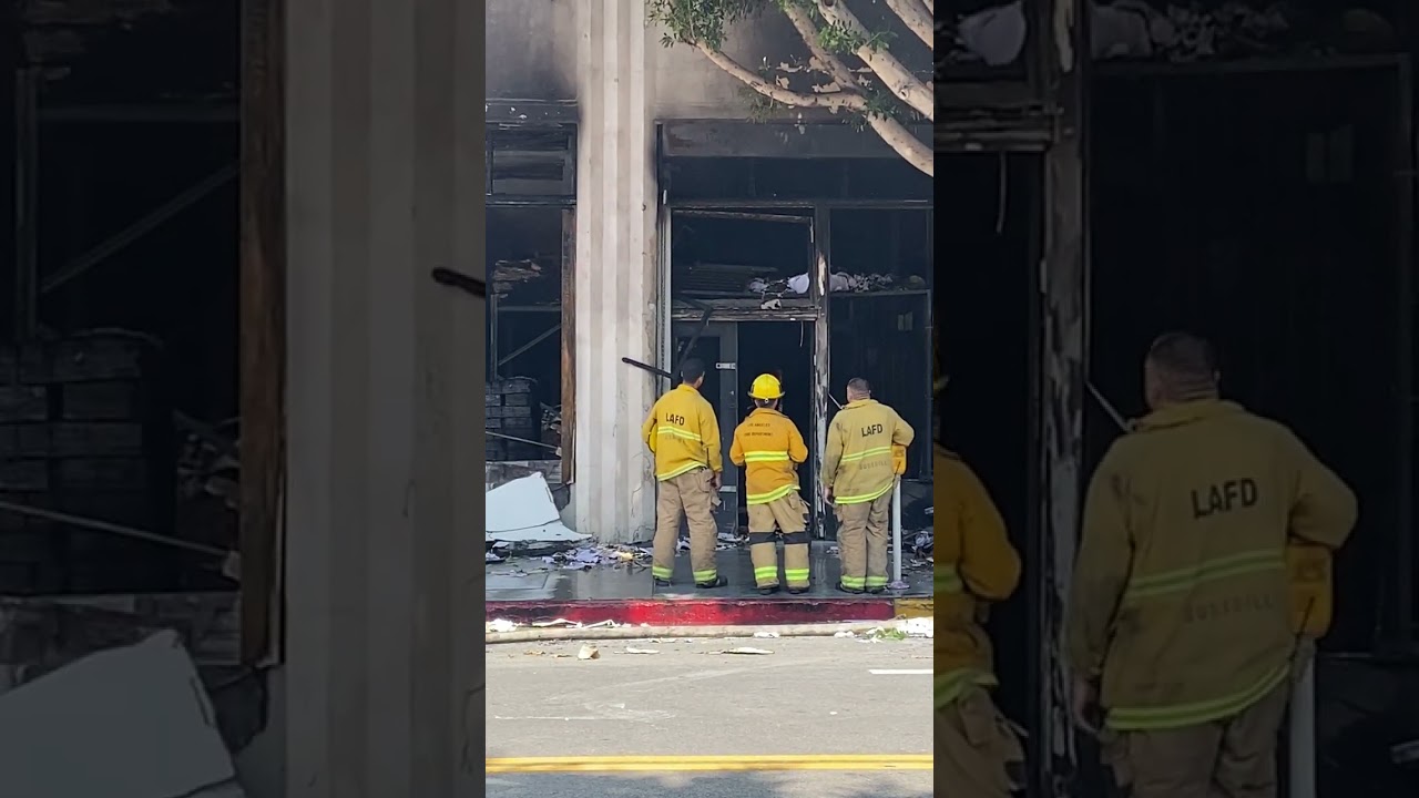 Massive Downtown Fire Sends Firefighter to Hospital 🚒🔥