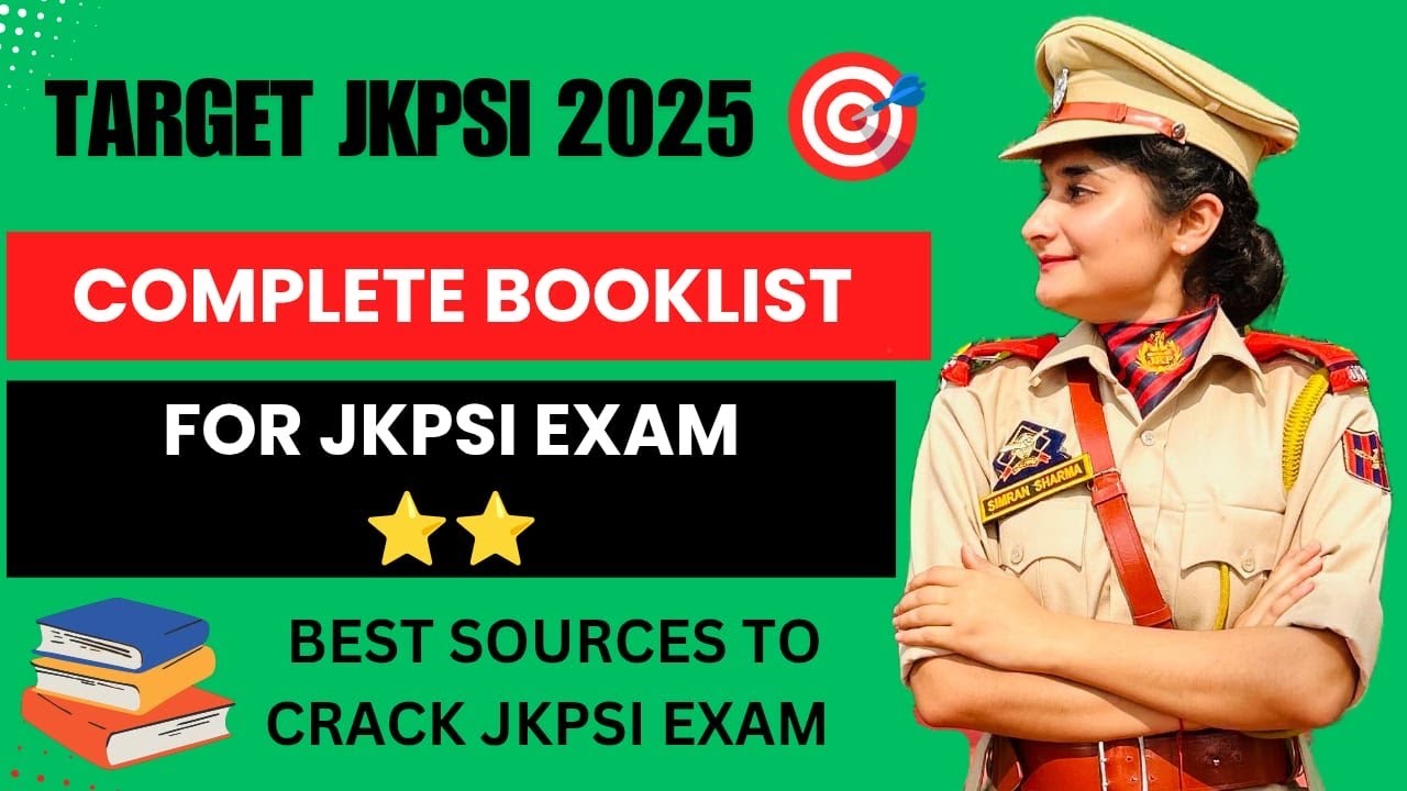 Best BOOKLIST & SOURCES for JKPSI EXAM✅ || JKPSI 2025 ⭐️⭐️