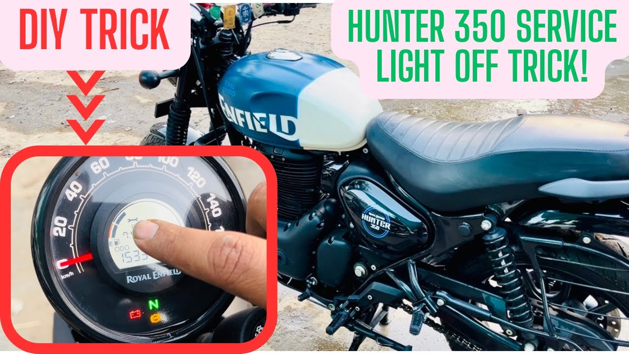 Royal Enfield Hunter 350 Service Reminder Reset at Home | Easy Method! #hunter350 #royalenfield 