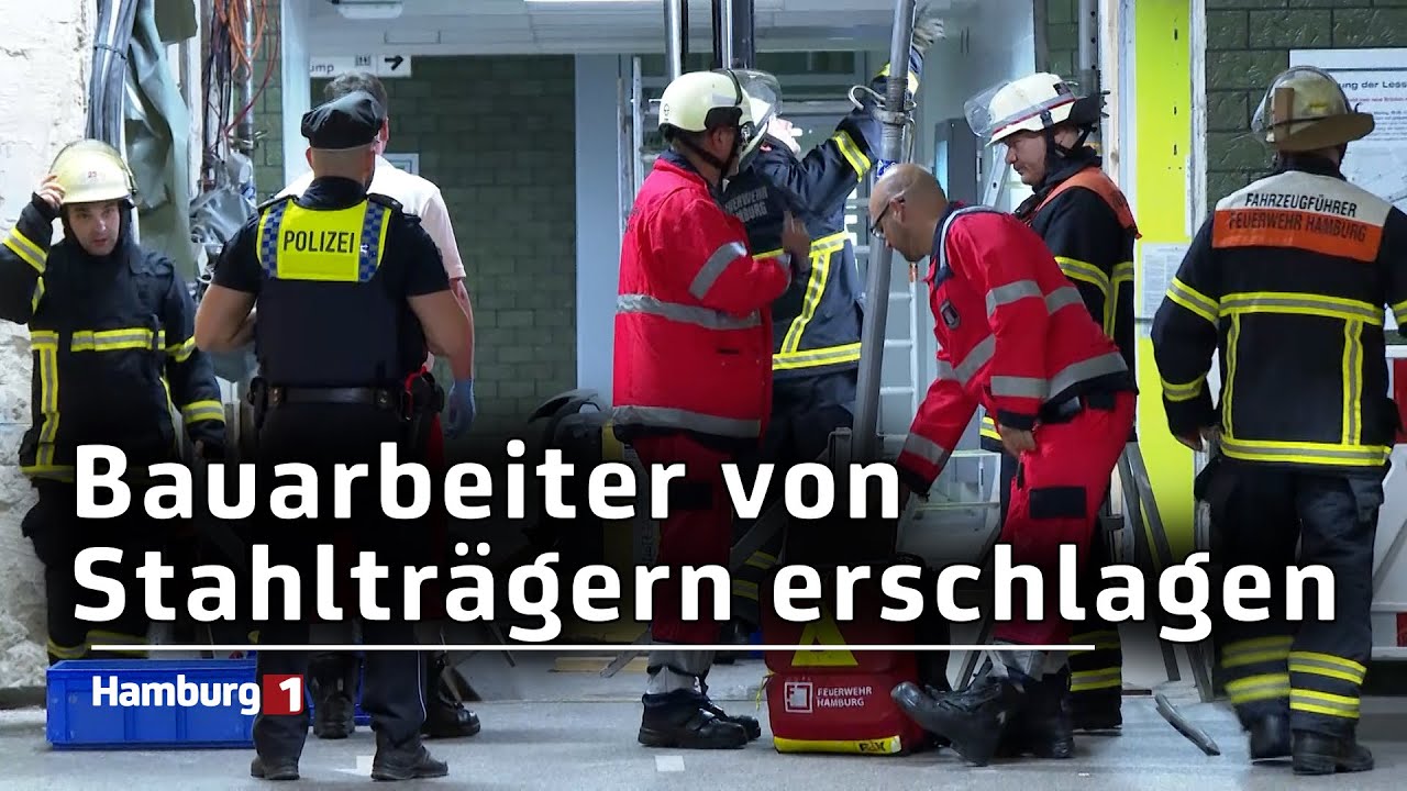 Tödlicher Arbeitsunfall: Bauarbeiter von Stahlträgern erschlagen